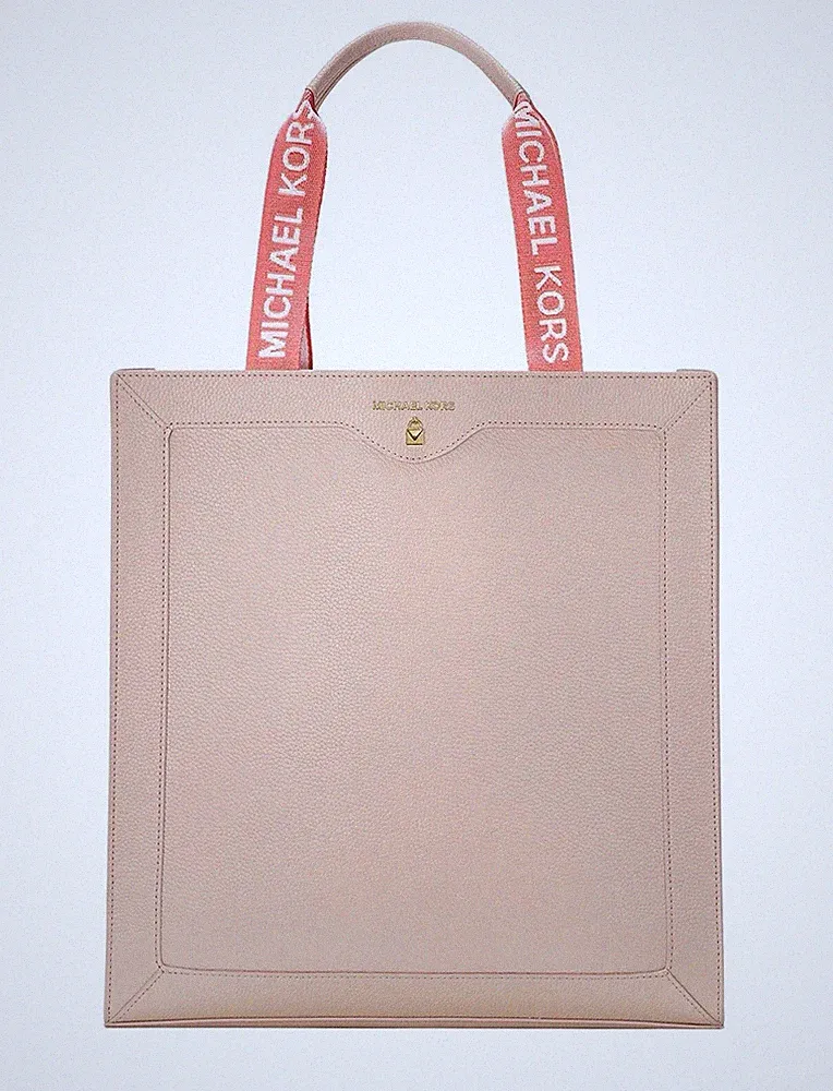 Michael Kors Beige Blush Coral Large Shoulder Tote Bag NWT Fragrance Collection