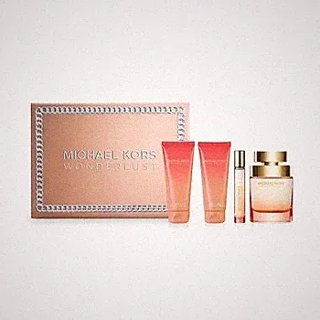 Michael Kors Ladies Wonderlust 4pcs EDP Gift Set Fragrances 850050174318