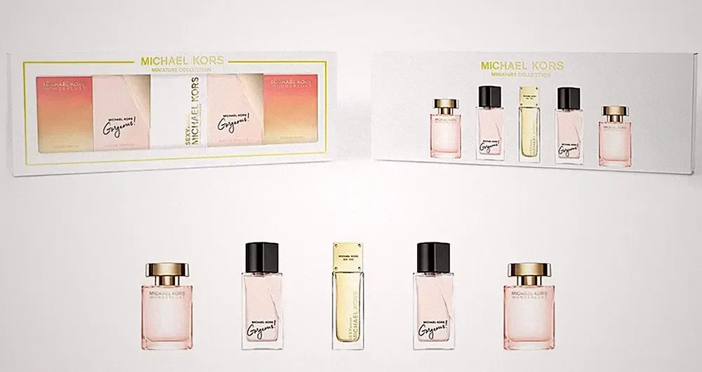Michael Kors Miniature Collection Cologne For Men & Women Perfume 5 Pcs Gift Set