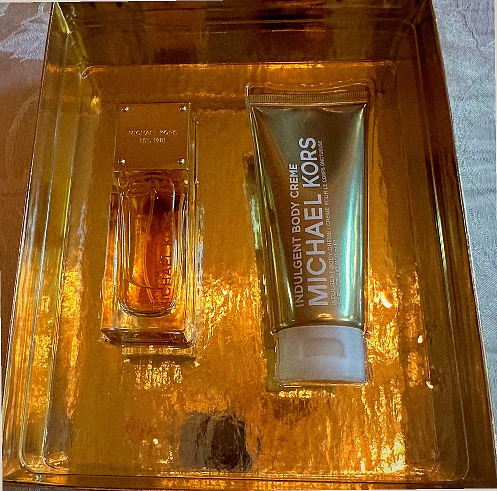 ⭐ Michael Kors Sexy Amber Box Gift Set Perfume 1.7oz EDP & Body Creme 3.4oz New⭐