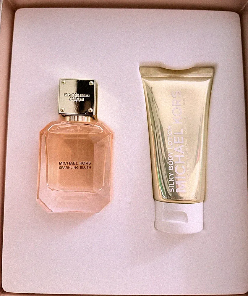 Michael Kors Sparkling Blush Gift Set 1.7 Oz Edp Spray 2.5oz Body Lotion