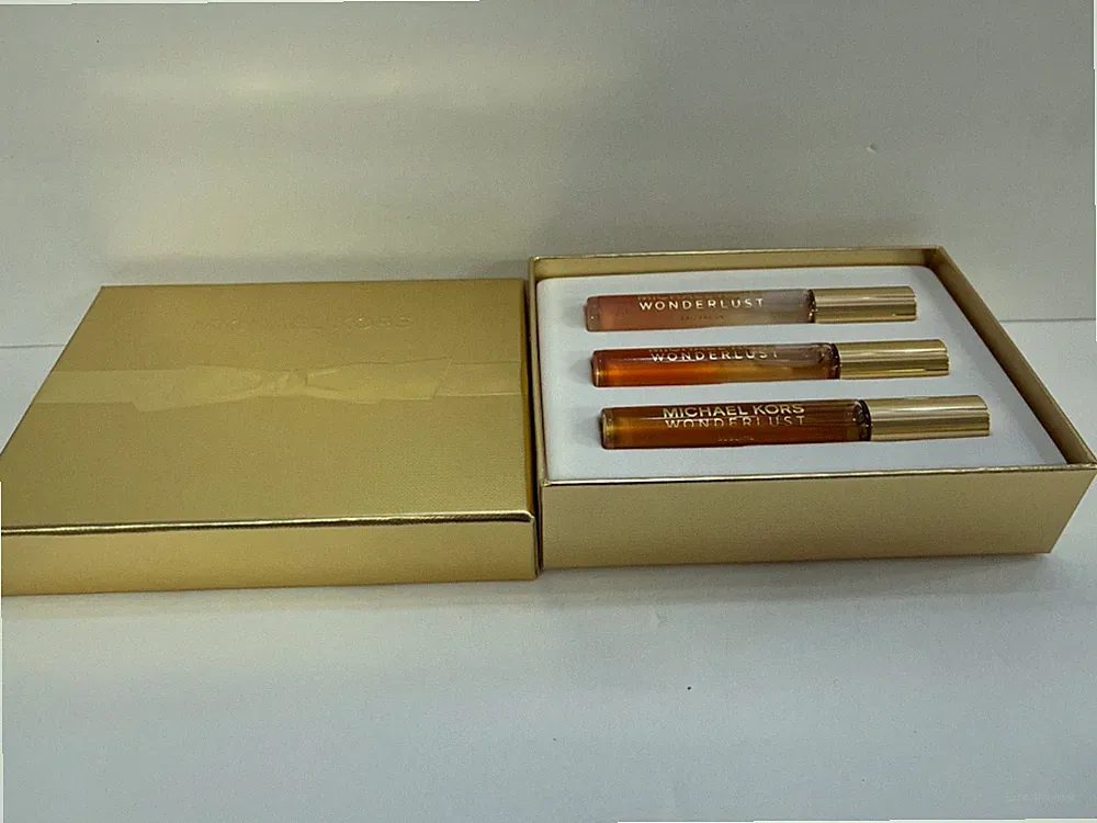 Michael Kors Travel Wonderlust Rollerball perfume set of 3 ps for women NIB