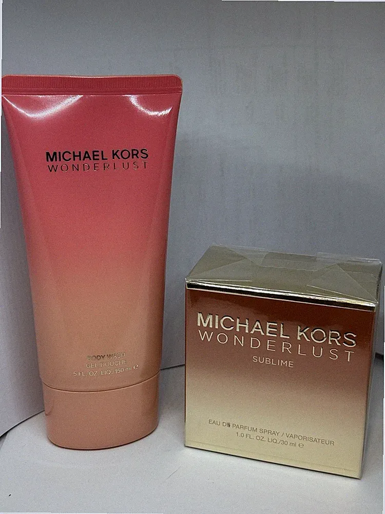 Michael Kors Wonderlust 2PC Set 5oz Body Wash + 1oz Sublime eau de Parfum Spray