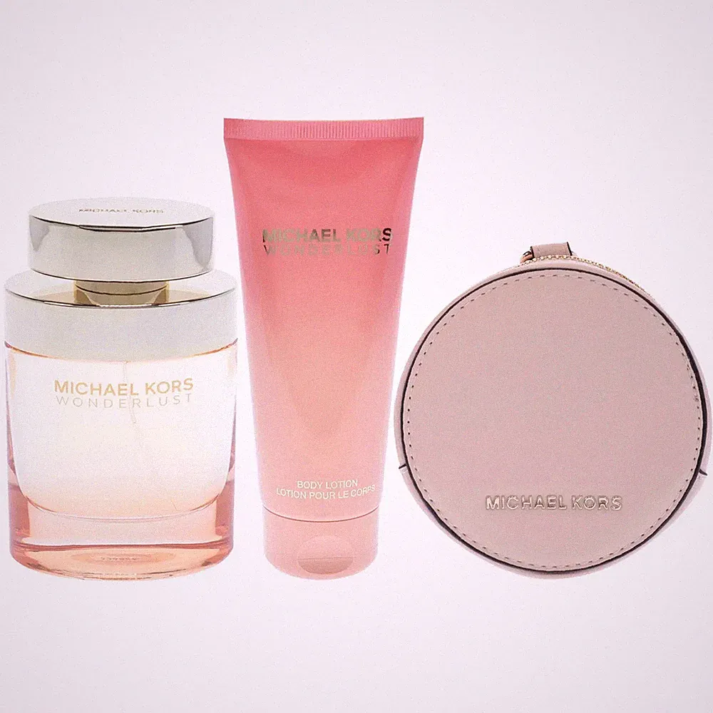 Michael kors wonderlust 3 pcs set for women: 3.4 eau de parfum spray + 3.4 body